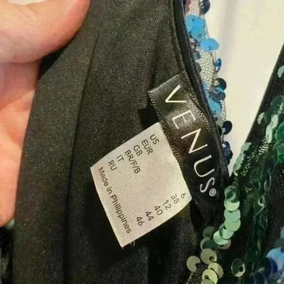 Venus Sequin V-Neck Dress - Picture 2 of 4